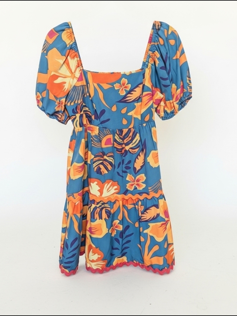 Joy Joy Blue, Orange & Purple Floral Sundress